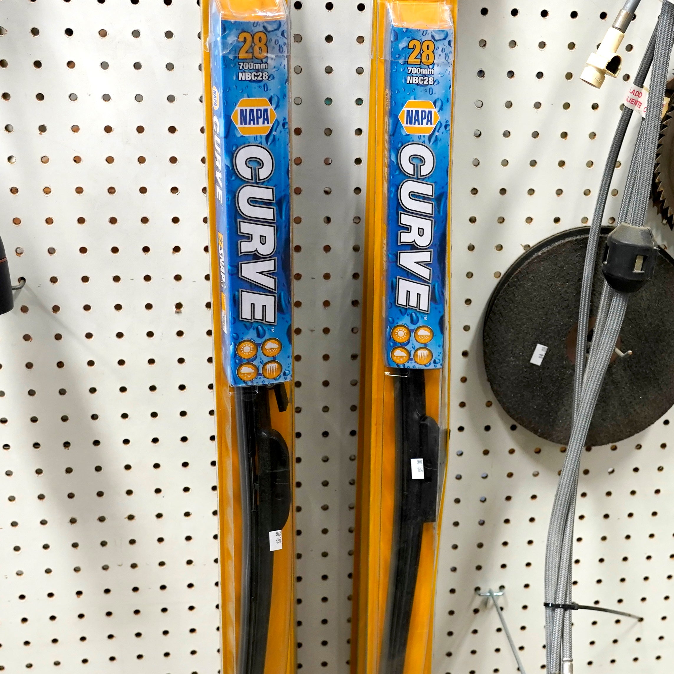28-inch NAPA Curve windshield wipers, still new in the box.