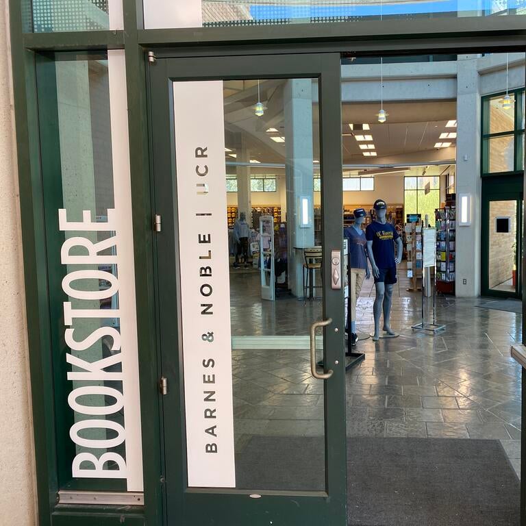 Bookstore View from open door
