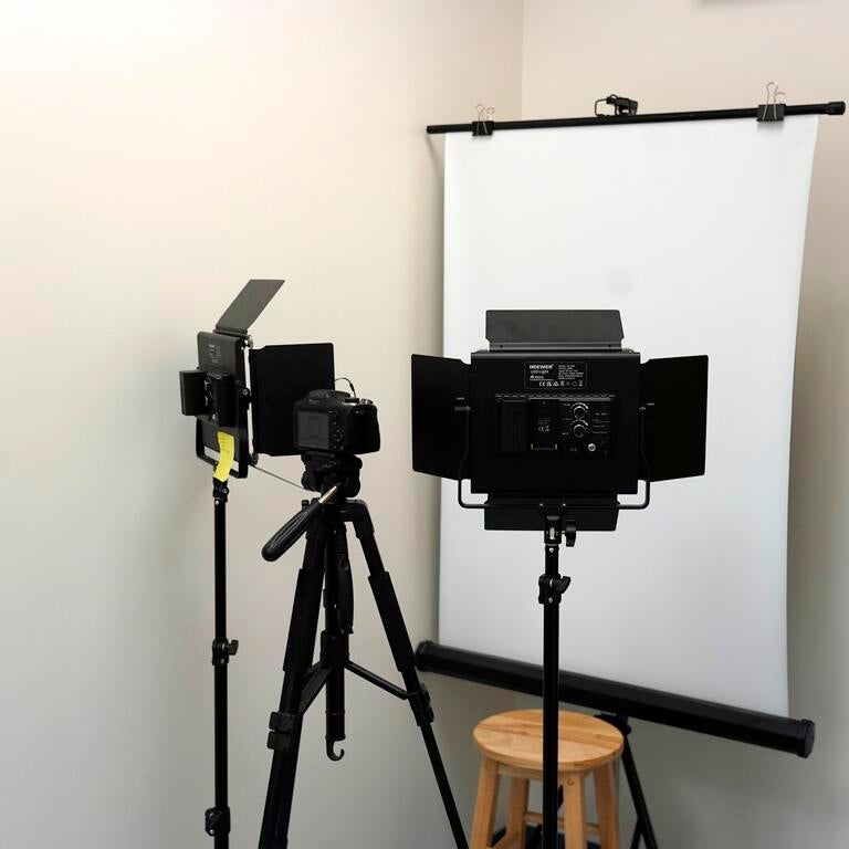 Photo setup for passport images.