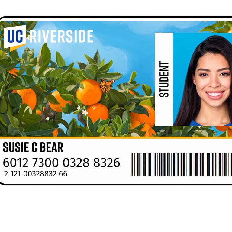 2026 R'Card with oranges in the background.